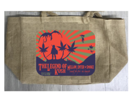 LEGEND OF KUSH  MARIJUANA BURLAP TOTE BAG #963 dragon game reusable art - £15.14 GBP