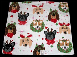 Varied Christmas Dogs Hats Scarves Wreaths Antlers Decorated Glasses BAT... - $19.99