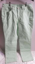 Christopher &amp; Banks Signature Slimming Size 8 Womans Jeans Mint Green 5 Pocket - £15.57 GBP