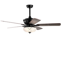 52 Inch Ceiling Fan with 3 Wind Speeds and 5 Reversible Blades-Gray - Color: Gra - $185.99