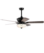 52 Inch Ceiling Fan with 3 Wind Speeds and 5 Reversible Blades-Gray - Co... - $3,465.36 MXN