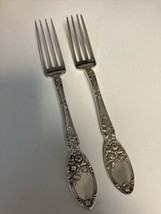 Alvin Patent Silverplate 1908 “Brides Bouquet” 7.5” Long Dinner Forks LO... - $24.70
