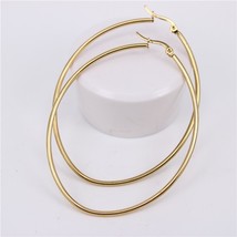 oval popular size cute exaggerated Hoop earrings Fashion women children&#39;s classi - £7.73 GBP