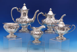 Les Cinq Fleurs by Reed and Barton Sterling Silver Tea Set 5pc #123 (#8042) - £3,820.28 GBP