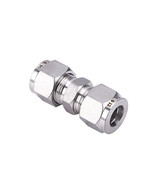 1Pc 304 Stainless Steel Equal OD Straight Through Ferrule Pipe Tube Conn... - $6.18 CAD+