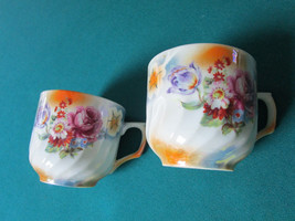 Lusterware Flowers Cups Mugs Made In Japan Floral - £59.21 GBP