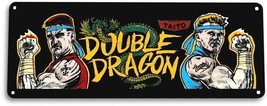 Double Dragon Classic Arcade Marquee Game Room Cave Wall Decor Large Met... - $17.95