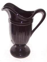 1990 ROYAL HAEGER Black Ceramic &quot;Empire Style&quot; Water Pitcher Display - £88.07 GBP