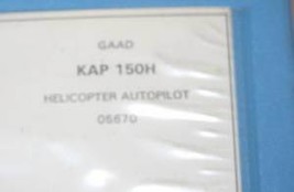 Bendix King KAP-150H Helicopter Autopilot Maintenance Manual 006-05670-0000 - $148.50