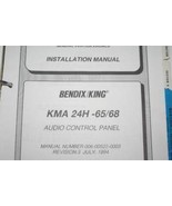 Bendix King KMA24H-65/68 Audio Panel Install/maintenance/overhaul manual... - £115.63 GBP