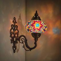 (31 Models) Handmade Wall Lamp Mosaic Shade, 2019 Stunning 16.5&quot; Height - 7&quot; Glo - £43.81 GBP