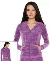 Juicy Couture Velour Hoodie Size: Medium (6 - 8)New Ship Free Purple Jacket - £47.10 GBP