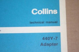 Rockwell Collins 440Y-7 Adapter Technical Manual Book - $148.50
