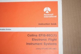 Rockwell Collins EFIS-86C(1) DPU/MPU-86C Flight Instrument Instruction m... - £116.66 GBP