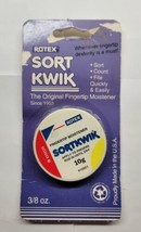Rotex Sortkwik The Original Fingertip Moistener #10051 3/8 oz VINTAGE PA... - £9.40 GBP