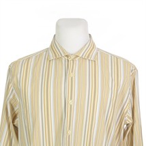 Banana Republic Slim Fit Multi-Color Long Sleeve Dress Shirt Mens 16 16.5 Italy - £19.64 GBP