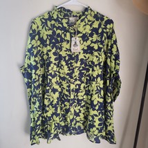 Easel Button Up Oversized Shirt Size M Nwt - $24.75