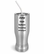 PixiDoodle Rope Jumping Boxer Insulated Coffee Mug Tumbler with Spill-Re... - $33.59+