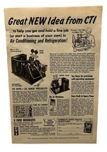 CTI Commercial Trades Institute VTG 1963 Print Ad Chicago IL A/C Refrigeration - £11.16 GBP