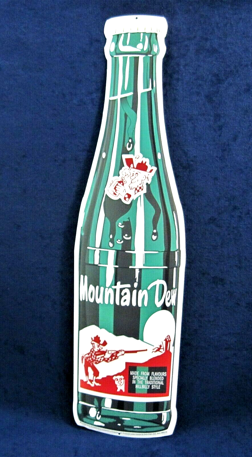 MOUNTAIN DEW Bottle - *US MADE* - Die-Cut Metal Sign - Man Cave Garage Bar Décor - $22.95