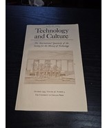 Technology &amp; Culture International Quarterly Society History 1995 Vol 36 #4 - €17,07 EUR