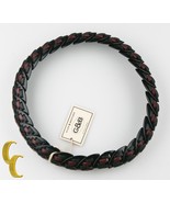 Giles &amp; Brother Noir Nara Armure Laque &amp; Cuir Collier Msrp - $144.60 CAD