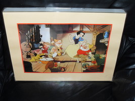 1994 Disney Snow White &amp; The Seven Dwarfs Framed Lithograph - £27.51 GBP