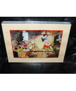1994 Disney Snow White &amp; The Seven Dwarfs Framed Lithograph - £27.32 GBP