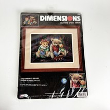 2002 Dimensions Storytime Bears Counted Cross Stitch Kit 35081 Anna Krajewski - $59.39