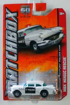 2013 Matchbox MBX Heroic Rescue 18/120 - '56 Buick Century Police Car (White) - £7.06 GBP