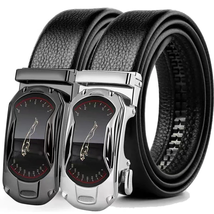  plus Size Leather Belt Metal Alloy Automatic Buckle Brand Luxury Designe - £11.04 GBP+