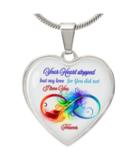 Luxury Heart Necklace – &quot;Your Heart Stopped but My Love for You Did Not&quot;... - $1,024.26 MXN+