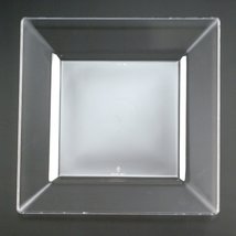 Squares 9.5&quot; Dinner Plate, Clear (Set of 10) - $7.59