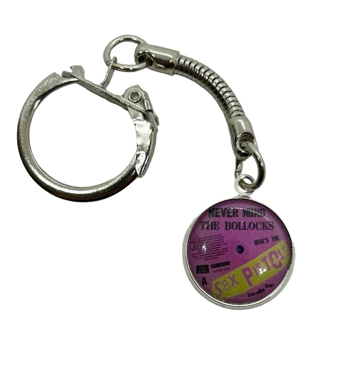 Unique SEX PISTOLS KEYRING music NEVER MIND THE BOLLOCKS album KEY CHAIN... - $7.52