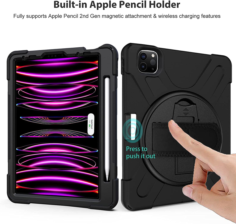 for Ipad Pro 12.9 Inch Case 2022 2021 2020 2018, Rugged Heavy Duty Shoc Item image 2