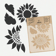 DIY Sunflower &amp; Leaf Nature Pattern Template for Scrapbooking, Decoupage... - $540.53 MXN