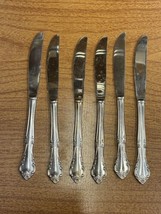 Stainless Steel Dinner Knives Estia Cascade Flatware Set Of 6 - £11.76 GBP