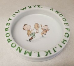 Vintages Child&#39;s Dish Heavy Shallow Porcelain Made in Germany Alphabet F... - £27.53 GBP