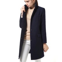 Women&#39;s Wool Coat European Style High Quality Autumn Winter Jacket Cardigan New - £83.08 GBP