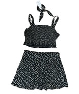 Japna Junior&#39; 3 Pieces Skirt &amp; Crop Top Set w/Hair Tie Floral Print Size... - $22.76
