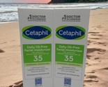 *2* Cetaphil Daily Oil-Free Facial Moisturizer SPF 35 3 fl.oz Exp 01/2025 - £19.56 GBP