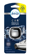 Febreze Car Odor-Eliminating Air Freshener Vent Clip, Platinum Ice, 1 Ct - £5.81 GBP