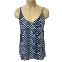 Banana Republic Cami Tank Top Womens size Small Sleeveless V Neck Black Gray - £17.14 GBP