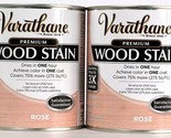 2 Cans Varathane 32 Oz Premium Wood Stain 349594 Rose Dries In One Hour - £31.45 GBP