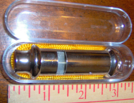 Silver LONDON POLICE WHISTLE &amp; Lanyard English bobby british Emergency TooT - $23.90 CAD