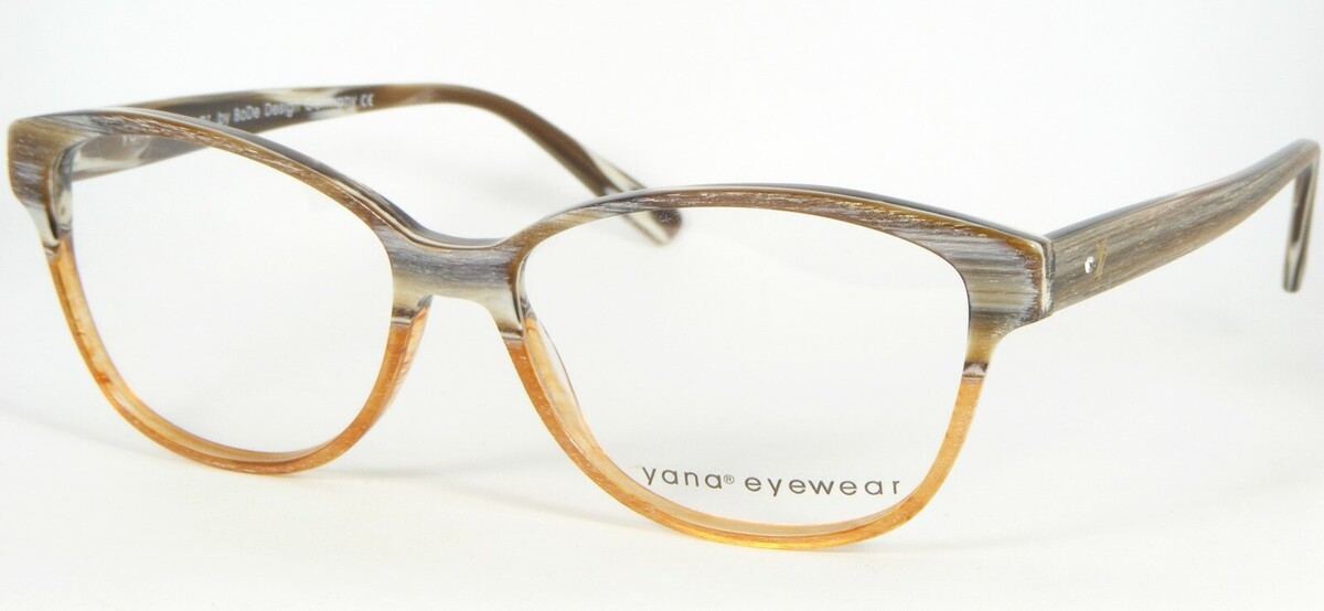 Yana Por Bode Diseño 2246 60 Cepillado Marrón / Multicolor Gafas 54-15-1... - $58.40