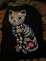 UNBRANDED Midnight Black Frida Kahlo&#39;s Mexican Cat Tee Shirt Size S - $9.90