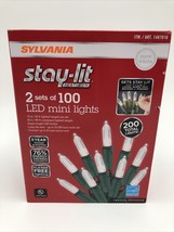 Sylvania Stay-lit 2 Sets Of 100 Mini Pure White LED Lights 200 Total - £17.76 GBP