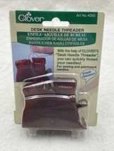 Clover Desk Needle Threader No. 4055 Fabric Craft Sewing Patch Quilt Wor... - $14.20