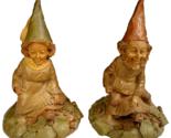 JENNIE &amp; POKEY Gnomes CAIRN STUDIOS Turtle Figurines VTG 1983 (Tom Clark... - $26.99